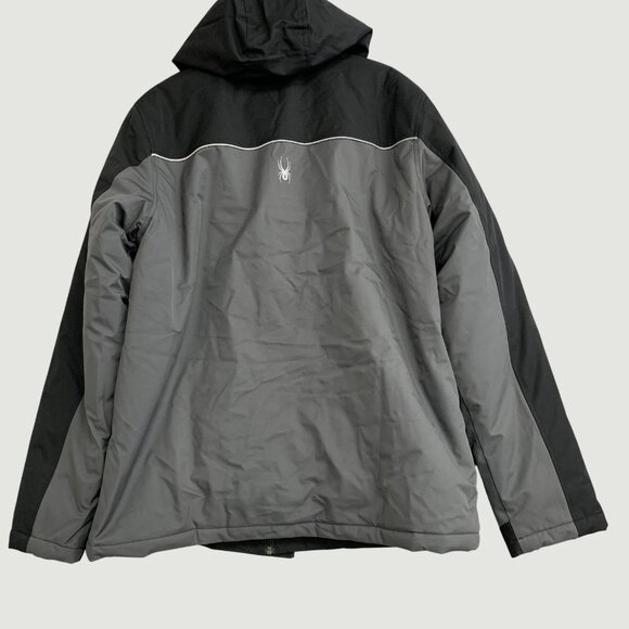 Spyder 3 in 1 Men's L Black & Gray Performance Ski Jacket With Hood JCK41 - Picture 2 of 10